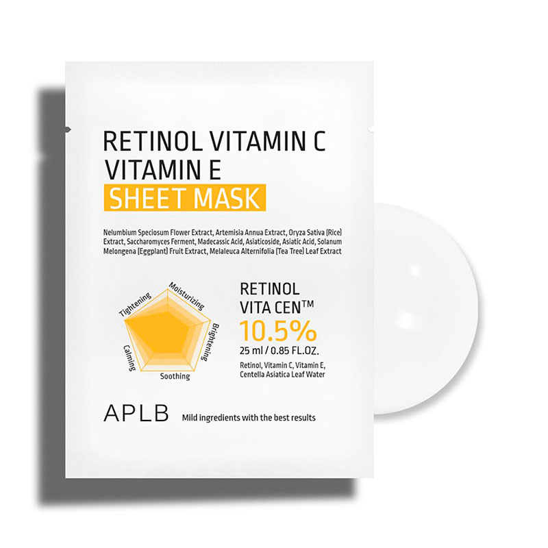 APLB-Retinol-Vitamin-C-Vitamin-E-Sheet-Mask-25ml-8 K-Beauty Skin Care Buy Skin Care Japan Mart