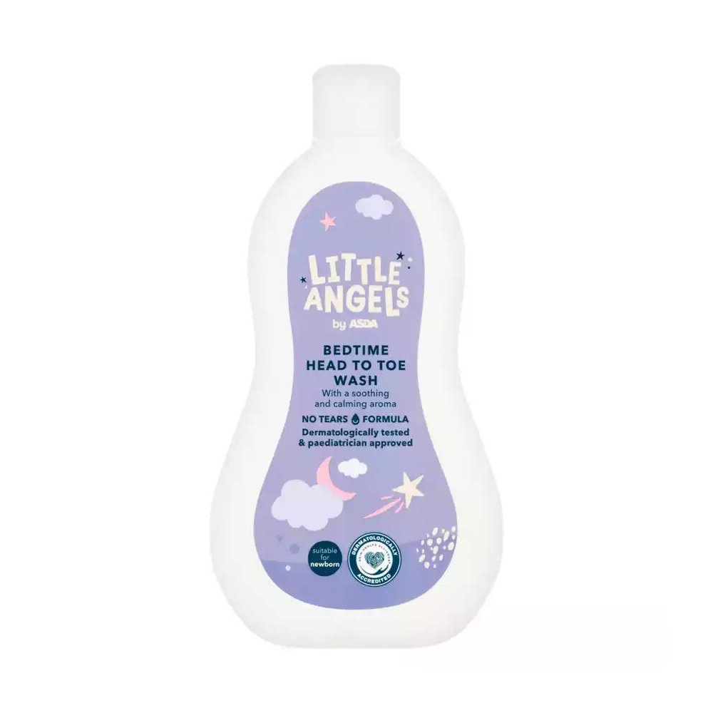 ASDA Little Angels Bedtime Head to Toe Wash Mom & Baby, Bath Time, Baby Care, Baby Products, Shampoo, Soap & Bodywash, Japan Mart