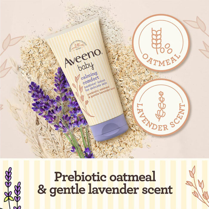 Aveeno Baby Baby Skin Baby Comfort Bedtime Delicate Skin pH Balanced Protective Nourished Soft