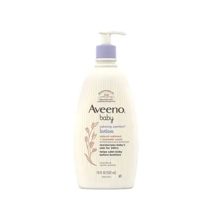 Aveeno Baby Baby Skin Baby Comfort Bedtime Delicate Skin pH Balanced Protective Nourished Soft