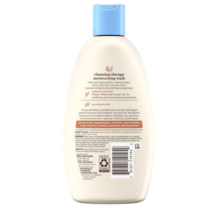 Aveeno Baby Baby Skin Baby Comfort Bedtime Delicate Skin pH Balanced Protective Nourished Soft