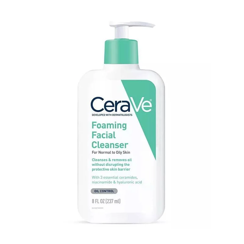 CeraVe-Foaming-Cleanser-For-Normal-To-Oily-Skin-237ml Acne, Pimple, Anti-aging, Blackheads/Whiteheads, Cleanser, Eye Makeup Remover, Eyes, Face, Face Care, Facewash, Freckles, Makeup, Makeup Remover, Melanin, Melasma, Oil Control, Pigmentation/Suntan, Pores, Rashes, Redness, Scars, Sensitivity, Skin, Skin Treatment, Tan removal, Top Brands, Treatment, Japan Mart