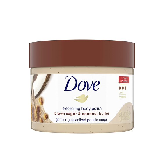 Dove Brown Sugar & Coconut Butter Exfoliating Deep Body Polish 298g dove brown sugar & coconut butter exfoliating body polish, dove body scrub, dove body polish, body polish, body scrub, Japan, Japan Mart