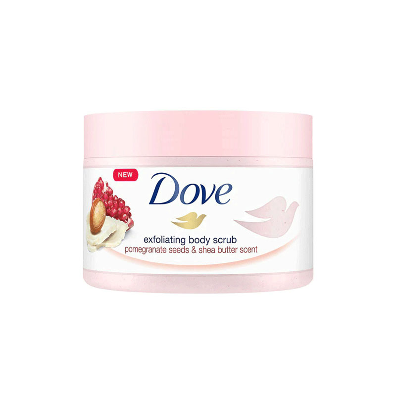 Dove Pomegranate Seeds Exfoliating Body Scrub 225ml Dove Pomegranate Seeds Exfoliating Body Scrub, dove pomegranate seeds body scrub, dove pomegranate body scrub, dove body scrub, body scrub, Japan Mart