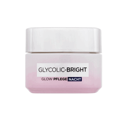 loreal paris glycolic bright glowing PFLEGE NACHT, loreal paris glycolic bright glowing night cream, loreal glycolic night cream, loreal night cream, night cream