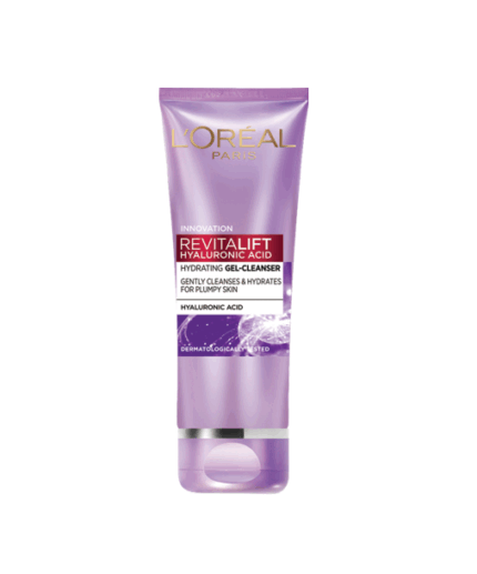 loreal revitalift hyaluronic acid hydrating gel cleanser, loreal revitalift hyaluronic acid cleanser, loreal face wash for dry skin, loreal face wash, moisturizing face wash