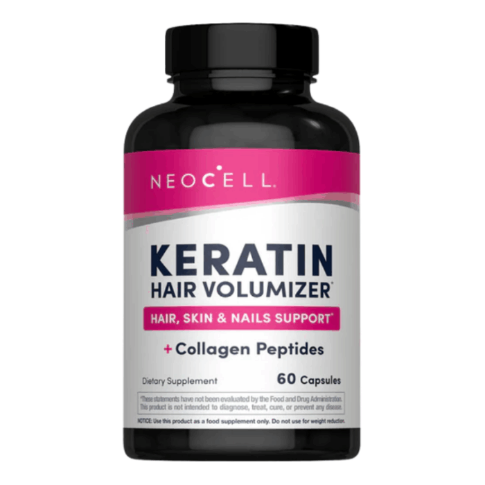 NeoCell, Keratin, Hair, Volumizer, Vegetarian, Capsules, Food, Food Supplement, Buy Food, Supplement, Japan, Japan Mart
