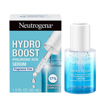 Give thirsty skin a boost of hydration with Neutrogena Hydro Boost Hyaluronic Acid Serum. Formulated with dermatologist-recommended, hydrating ingredients, this daily face serum instantly replenishes and smooths dry skin by infusing weightless hydration deep within skin’s surface. Simply layer underneath your Hydro Boost Gel-Cream for hydration benefits you can feel. Neutrogena Hydro Boost Hyaluronic Acid Serum - 30ml Neutrogena Hydro Boost Hyaluronic Acid Serum - 30ml STEP 1 After cleansing, apply 4 – 5 drops to your clean face and neck. Follow with moisturizer. STEP 2 Use every morning and evening for best results.