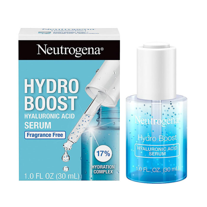 Give thirsty skin a boost of hydration with Neutrogena Hydro Boost Hyaluronic Acid Serum. Formulated with dermatologist-recommended, hydrating ingredients, this daily face serum instantly replenishes and smooths dry skin by infusing weightless hydration deep within skin’s surface. Simply layer underneath your Hydro Boost Gel-Cream for hydration benefits you can feel. Neutrogena Hydro Boost Hyaluronic Acid Serum - 30ml Neutrogena Hydro Boost Hyaluronic Acid Serum - 30ml STEP 1 After cleansing, apply 4 – 5 drops to your clean face and neck. Follow with moisturizer. STEP 2 Use every morning and evening for best results.