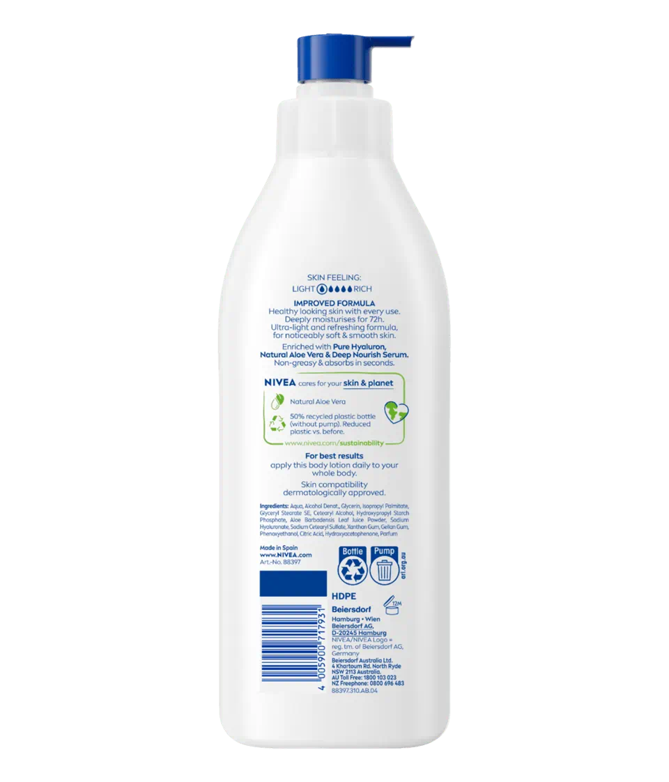 Nivea Body Lotion Aloe Hydration – 400ml-1 Body Care, Dryness, Lotions & Creams, Skin, Skin Treatment, Treatment, Japan, Japan Mart