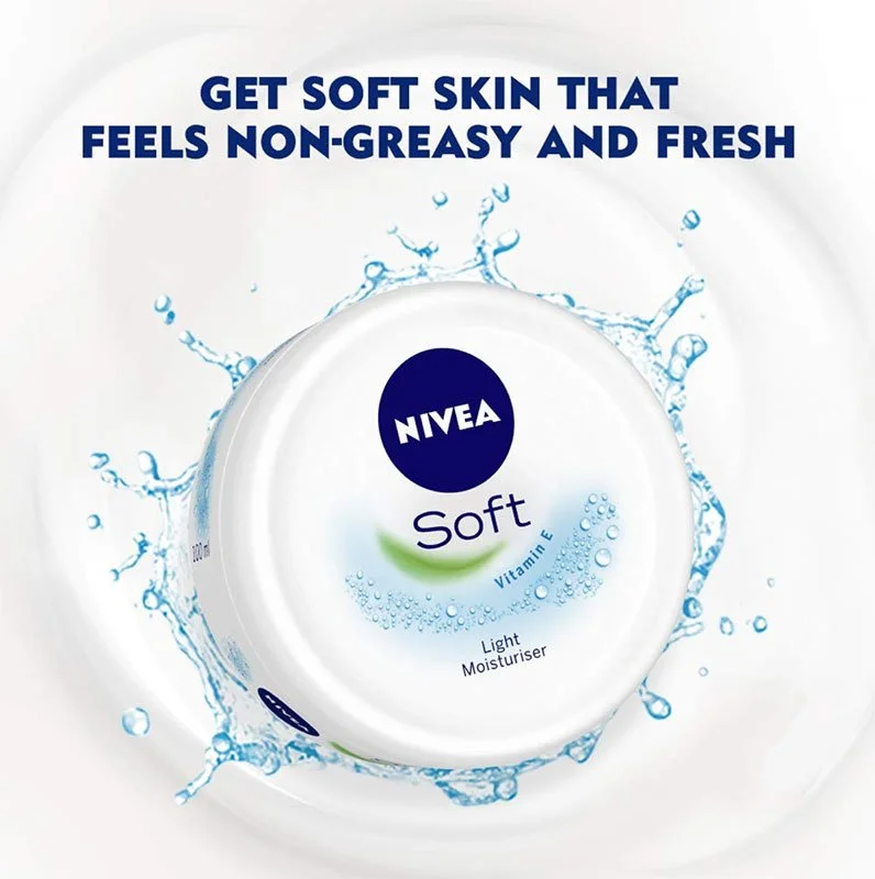 Nivea Soft Jar Moisturising Cream – 50ml-1 Day & Night Cream, Dryness, Dull Skin Treatment, Face Care, Moisturizer, Skin, Skin Treatment, Treatment, Japan, Japan Mart