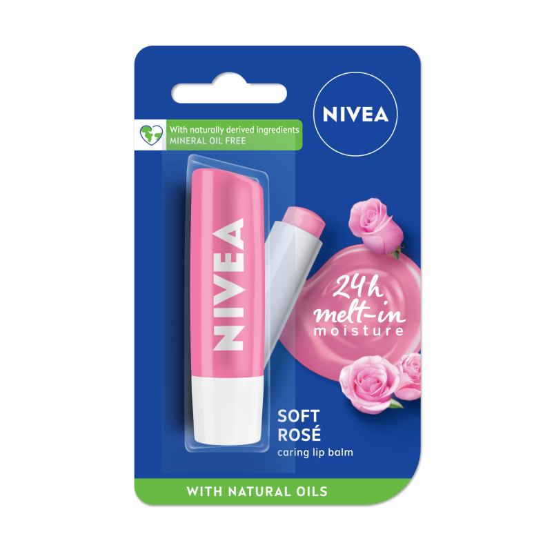 Nivea soft rose lip balm 4.8g Nivea, soft rose, lip balm, Nivea soft rose lip balm, Japan, Japan Mart