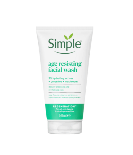 Simple Age Resisting Facial Wash 150ml, Age Resisting Facial Wash 150ml, anti aging face wash, face wash, cleanser, face wash for damage skin, Japan, Japan mart