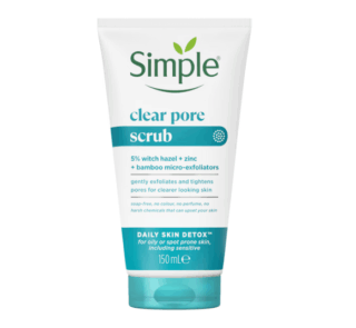 Simple Clear Pore Facial Scrub 150ml, Clear Pore Facial Scrub, simple pore scrub, pore scrub, scrub, simple scrub, Japan, Japan mart