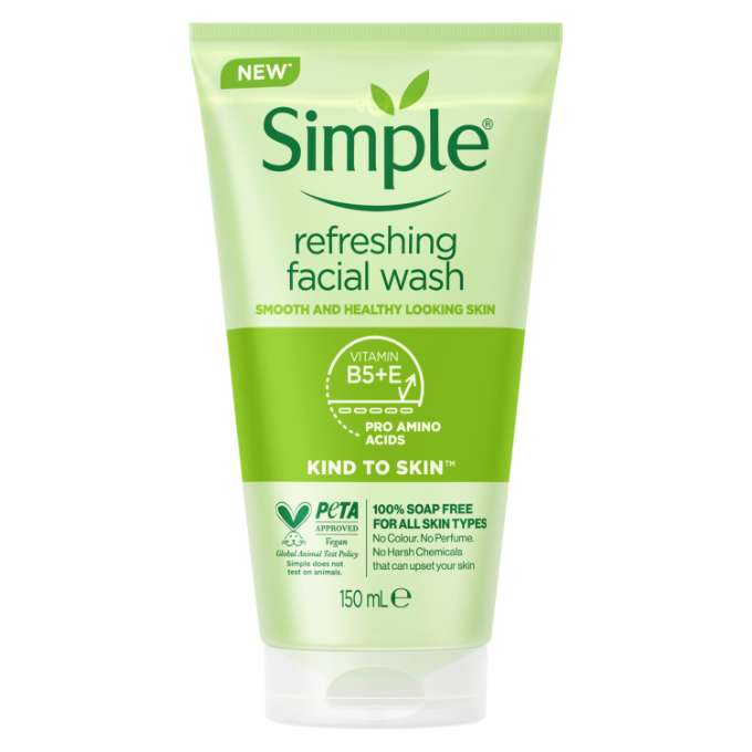 Simple Kind To Skin Refreshing Facial Wash 150ml simple, face wash, facial wash, refreshing, Eidoffer, Japan, Japan mart