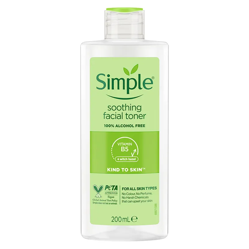 Simple Kind To Skin Soothing Facial Toner 200ml simple, soothing facial toner, facial toner, toner, Japan, Japan mart