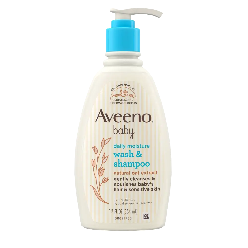 Aveeno Baby Daily Moisture Wash & Shampoo – 354ml Bath Time, Mom & Baby, Shampoo, Soap, Bodywash, Japan Mart