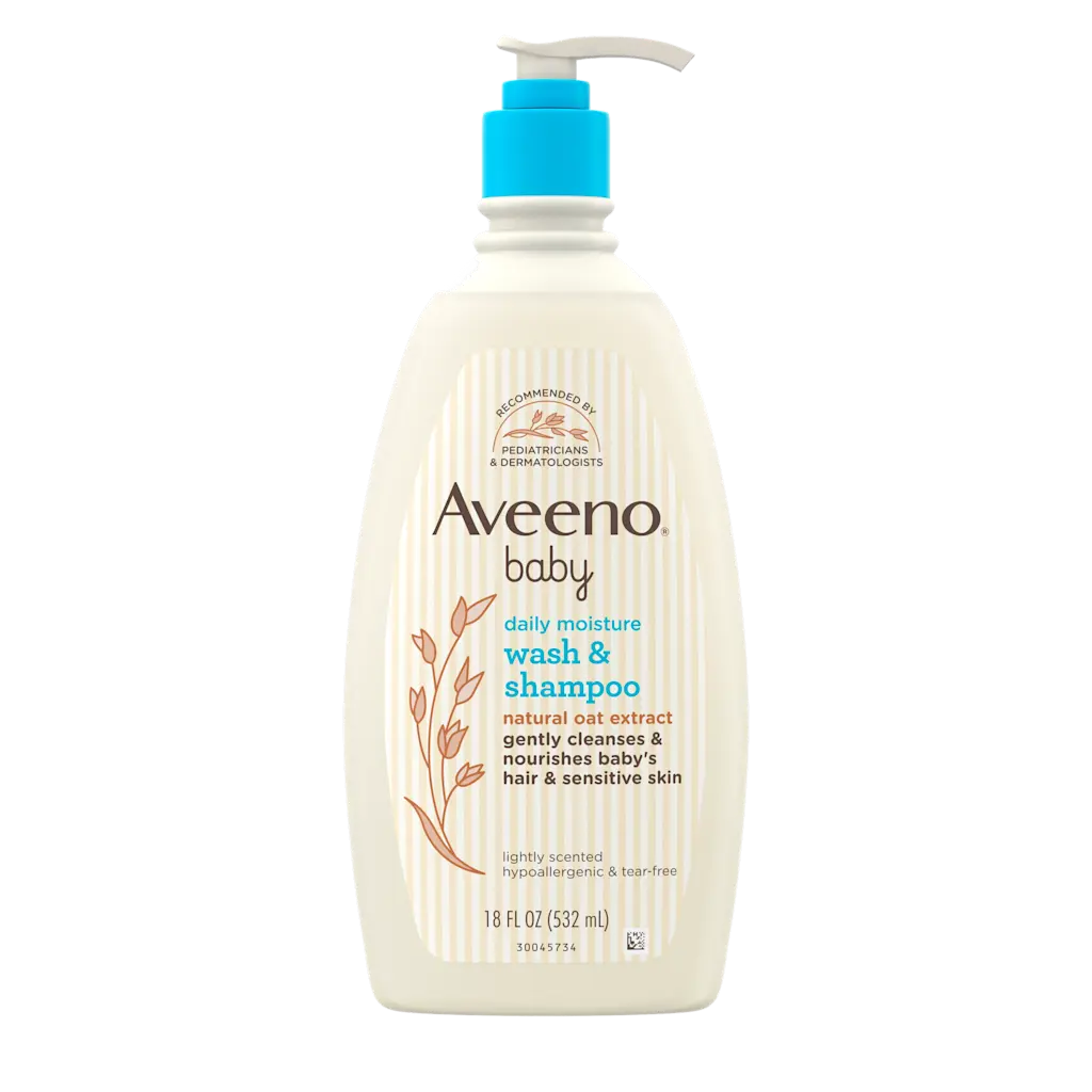Aveeno Baby Daily Moisture Wash & Shampoo – 532ml Mom, Baby, Shampoo, Soap, Bodywash, Japan Mart