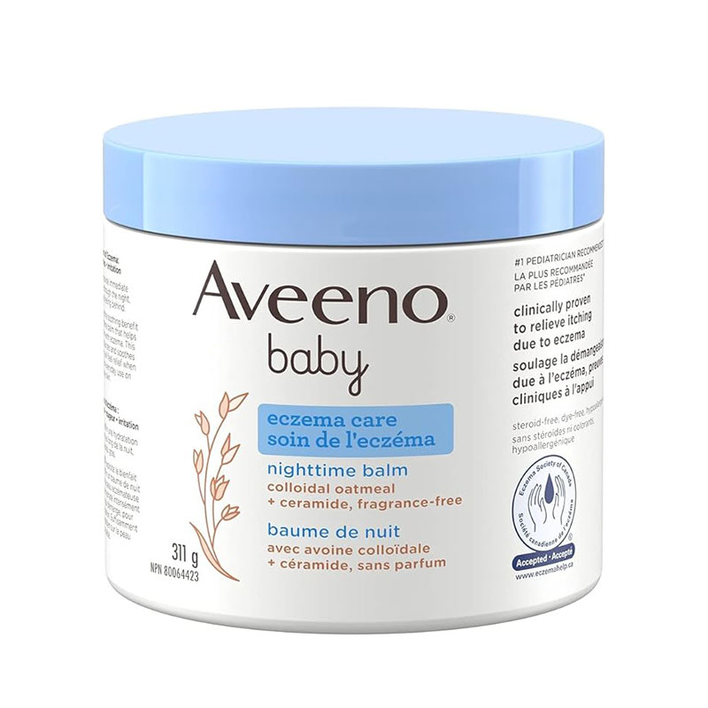 Aveeno-Baby-Eczema-Care-Nighttime-Balm-311gm-8 Baby Care, Cream & Moisturizers, Lotion, Mom, Baby, Japan Mart