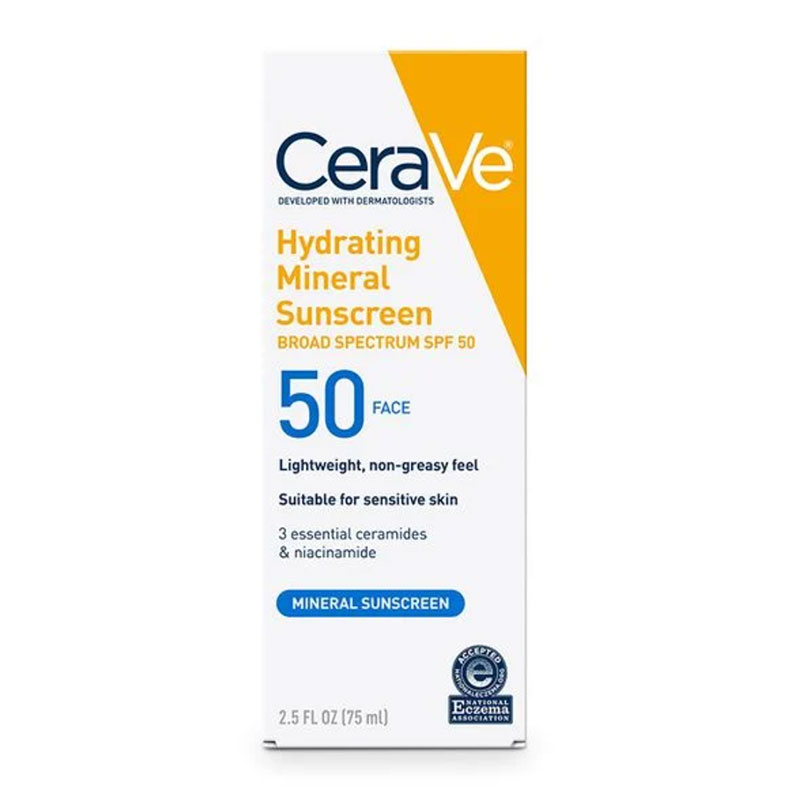 Cerave-Hydrating-Sunscreen-Broad-Spectrum-SPF50-75ml Face Care, Skin, Skin Treatment, Sun Care, Sun Protection, Top Brands, Treatment, Japan Mart
