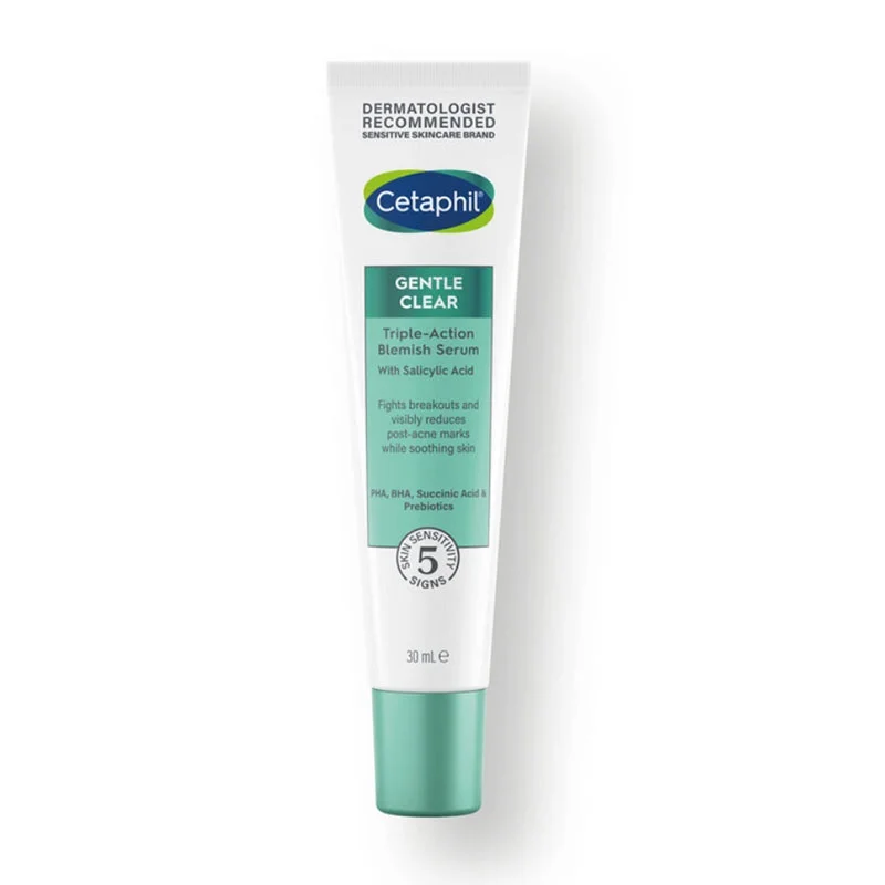 Cetaphil-Gentle-Clear-Triple-Action-Acne-Treatment-Serum-30ml Acne/Pimple, Face Care, Serums, Oil, Skin, Skin Treatment, Treatment, Japan Mart
