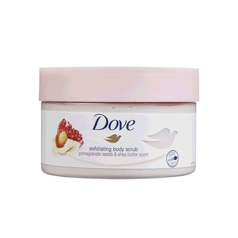 Dove-Exfoliating-Pomegranate-Seeds-Shea-Butter-Scent-Body-Scrub-225ml Body Care, Body Scrubs & Exfoliants, Skin, Japan Mart