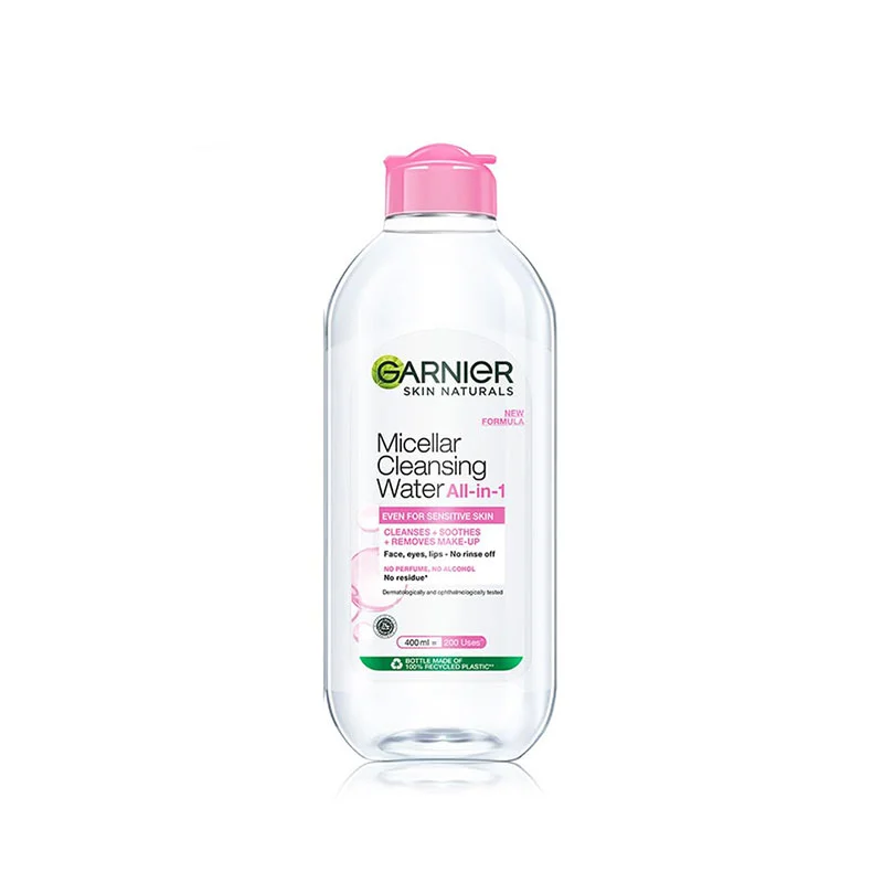Garnier-Micellar-Water-400ml-8 Cleanser, Eye Makeup Remover, Eyes, Face, Face Care, Makeup, Makeup Remover, Skin, Japan Mart