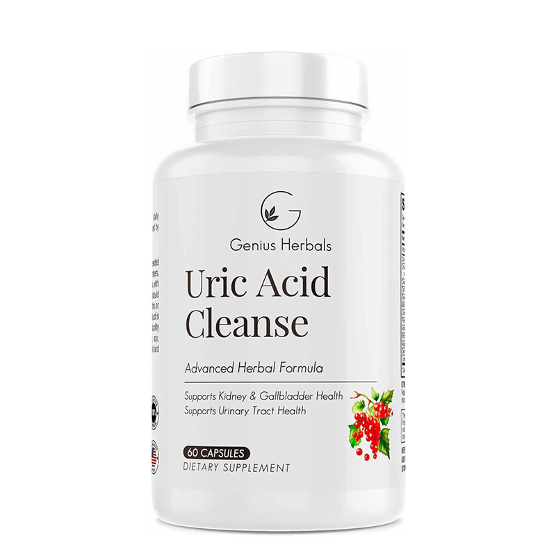 Genius-Herbals-Uric-Acid-Cleanse-60-Capsules Food Supplements, Japan Mart