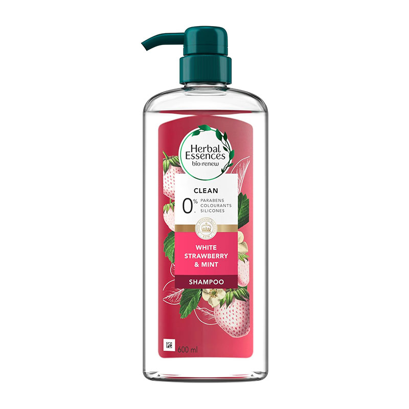 Herbal-Essences-bio-renew-White-Strawberry-Mint-Shampoo-600ml Hair, Hair Care, Shampoo, Japan Mart