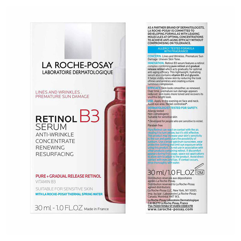 La-Roche-Posay-RETINOL-B3-PURE-RETINOL-SERUM-30ml Anti-aging, Face Care, Pigmentation, Suntan, Serums, Oil, Skin, Skin Lightening, Skin Treatment, Spot, Tan removal, Treatment, Japan Mart