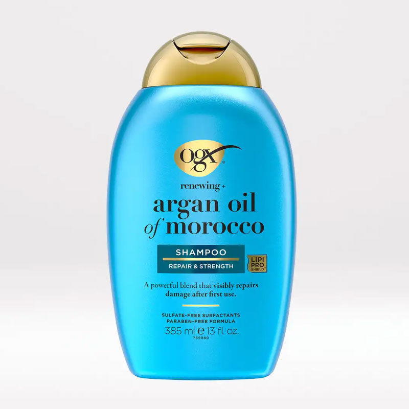 OGX-Renewing-Moroccan-Argan-Oil-Shampoo-Repairing-385ml Hair, Hair Care, Hair Treatment, Hair fall, Thinning, Shampoo, Top Brands, Treatment, Japan Mart