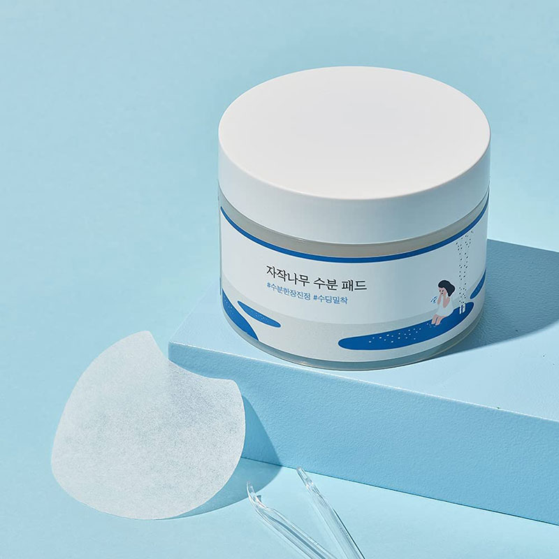 ROUND-LAB-Birch-Juice-Moisturizing-Pad-80pcs Face, Care, Face Care, Facial Wipes, K-Beauty, Masks, Masks & Peels, Sheet Mask, Sheet, Mask, Skin, Japan Mart