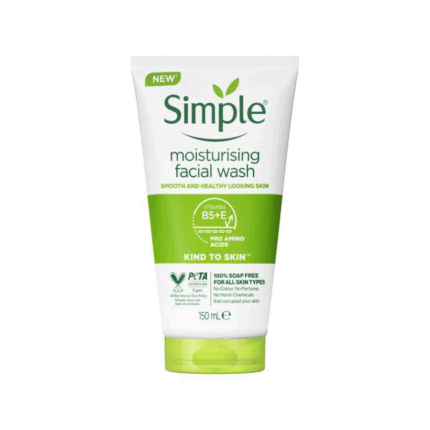 simple, moisturising, face wash, facial wash, Jpoland, Japan mart