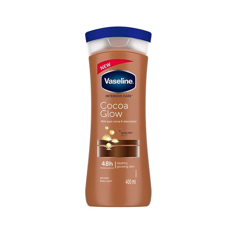Vaseline-Intensive-Care-Cocoa-Glow-Moisturising-Body-Lotion-400ml Body Care, Cold Protection, Dryness, Lotions, Creams, Skin, Skin Treatment, Treatment, Japan Mart