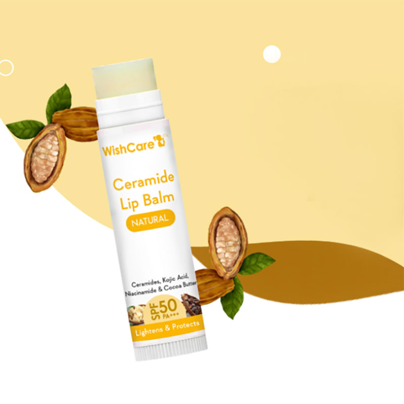 Wish-Care-Ceramide-Lip-Balm-with-SPF-50-PA-Natural Face Care, Lip Balms/Lip Care, Skin, Japan Mart