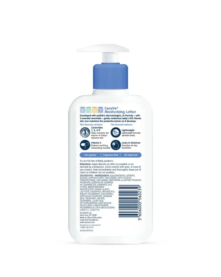 CeraVe, Baby, Moisturizing, Lotion, Gentle, Baby Skin Care, Hyaluronic Acid, Japan Mart